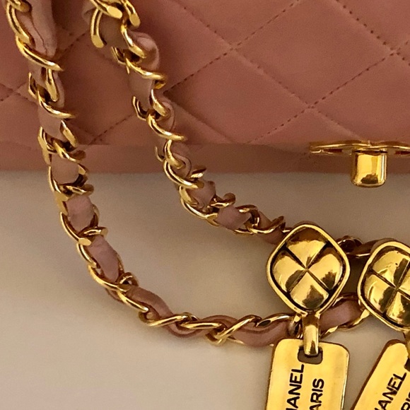❌SOLD❌ Vintage Chanel Medium M/L Classic Flap pink - Picture 12 of 14